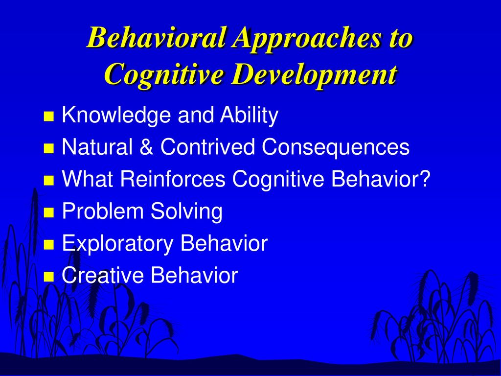 Cognitive best sale development behavior